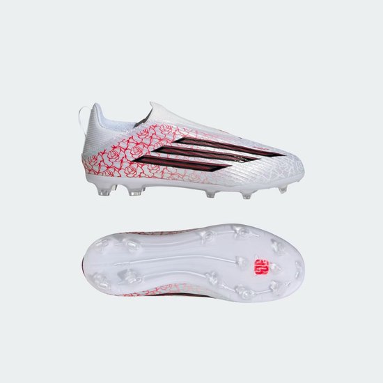 ADIDAS - f50 league ll fg/mg j ly - Voetbal schoen firm ground jongens - Wit