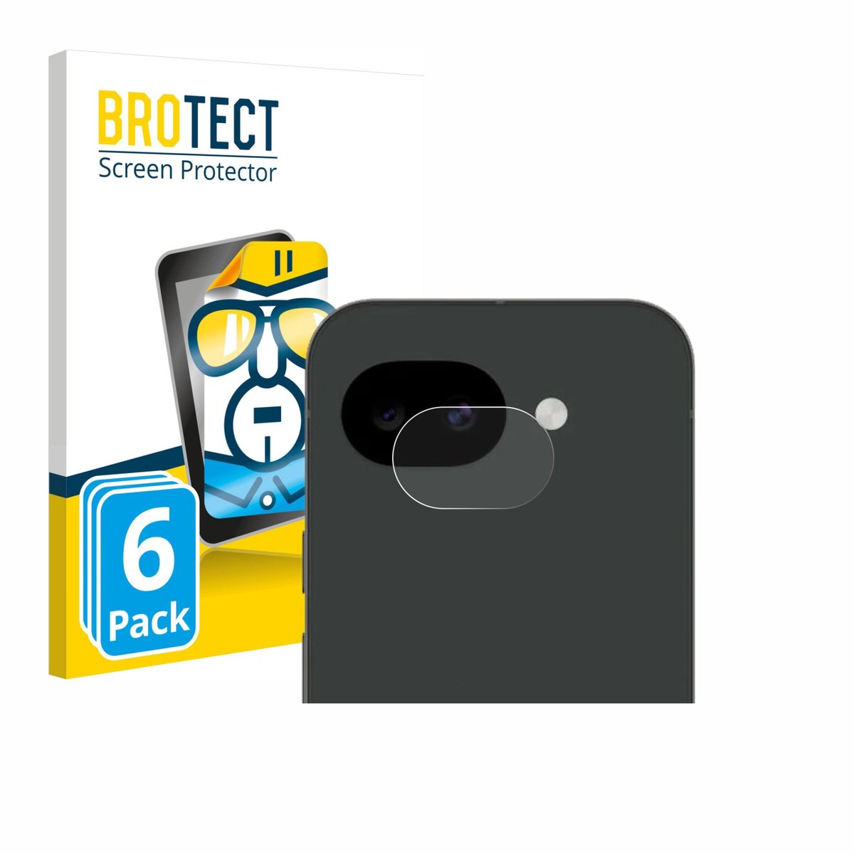 BROTECT - Screenprotector voor Google Pixel 10a (ALLEEN Camera Lens) - Folie Beschermfolie transparant 6 Stuks