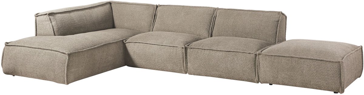 MASSIVMOEBEL24.DE hoekbank SOFAS taupe 285 x 79 x 220 cm