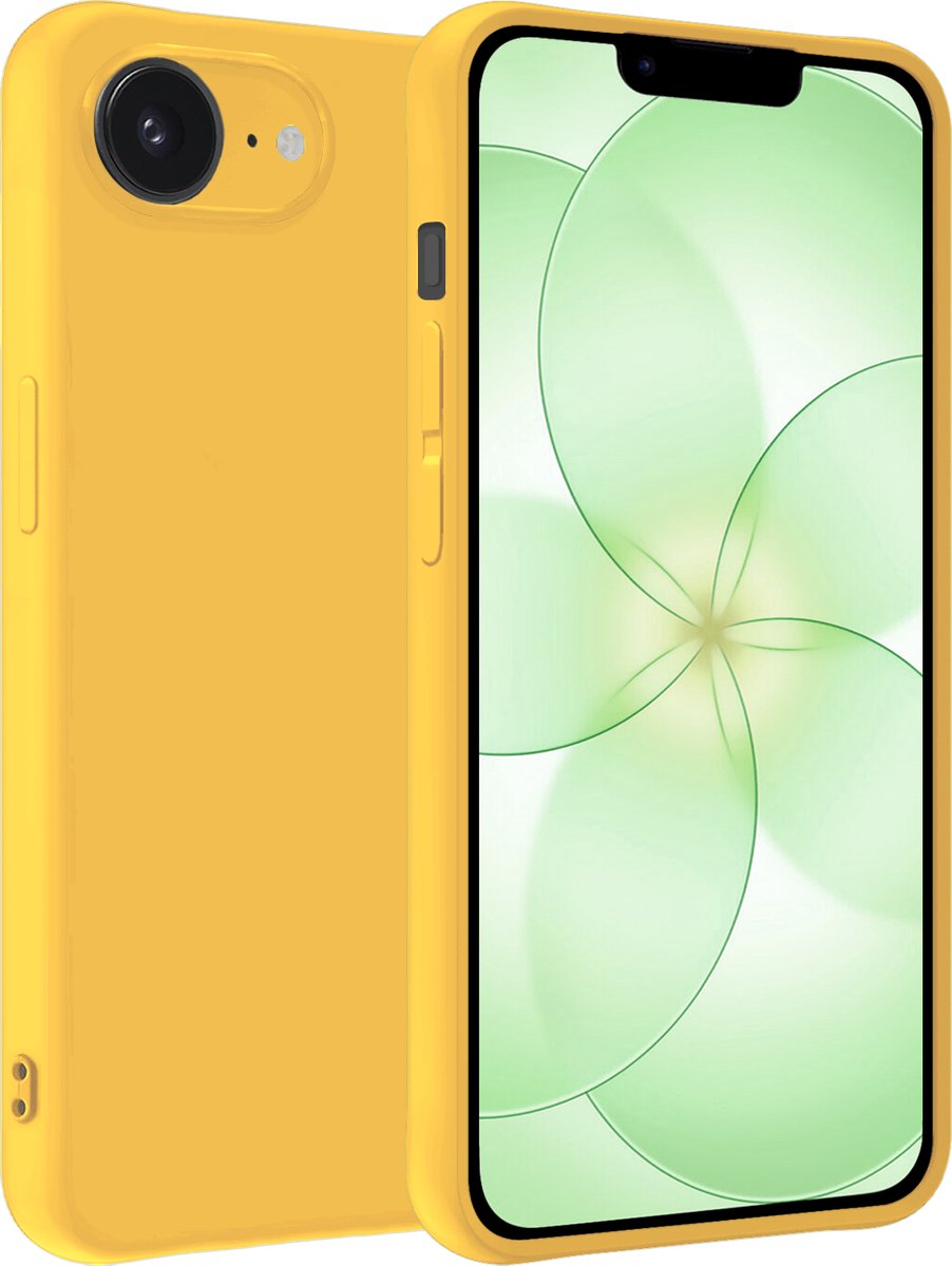 Hoesje Geschikt voor Apple iPhone 17e - Sterk & Shockproof - Hoes Cover - Siliconen Case - Geel