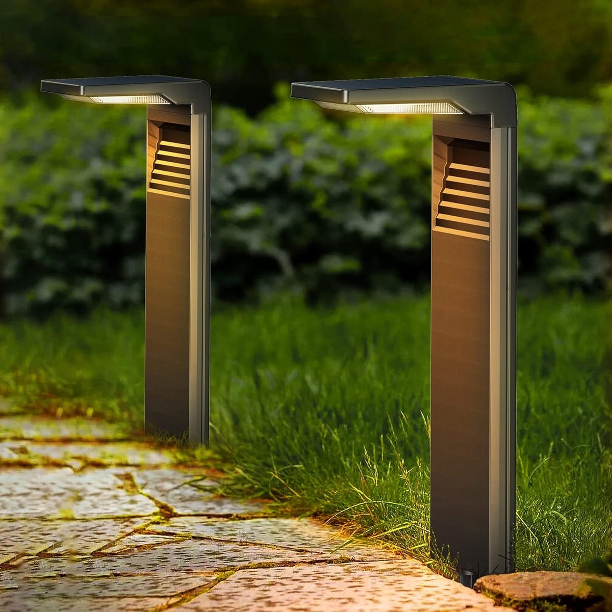 LED Solar Lampen voor Buiten met 2 Verlichtingsmodi - Waterdicht en Efficiënt