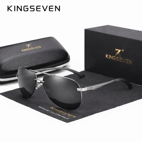 KingSeven Air - Pilotenbril met open montuur - UV400 en polarisatie filter - Z72 van Kingseven — afbeelding 4