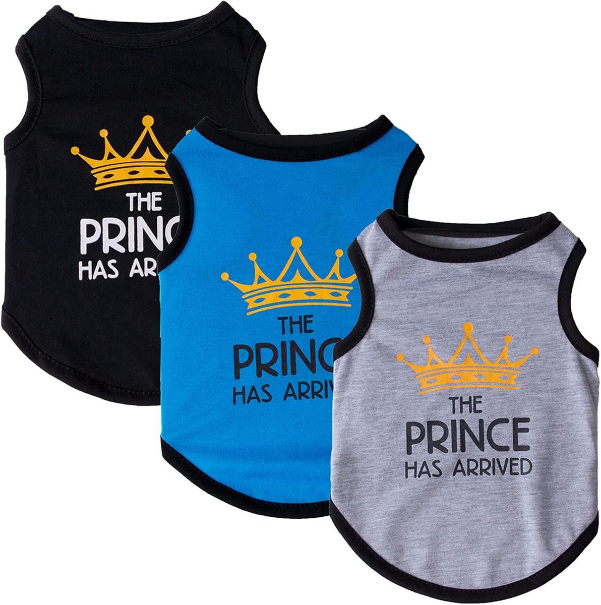 Set van 3 Schattige Huisdier T-shirts voor Katten en Kleine Honden - Zomer Kleding