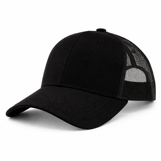 Trucker Cap – Frontier - Mesh Baseball Pet – Ajustable – Unisex – Respirant – Casual & Outdoor – Zwart