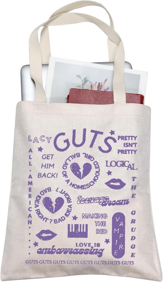 Grote Shopper Tas Geïnspireerd op Muziekliefhebbers Cadeau