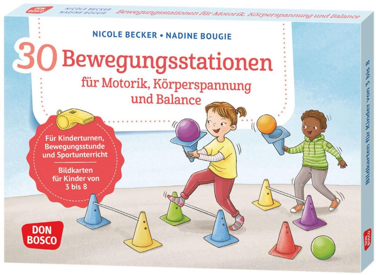 30 Bewegingsoefeningen voor Kinderen: Motoriek, Balans & Gymnastiek Kaarten