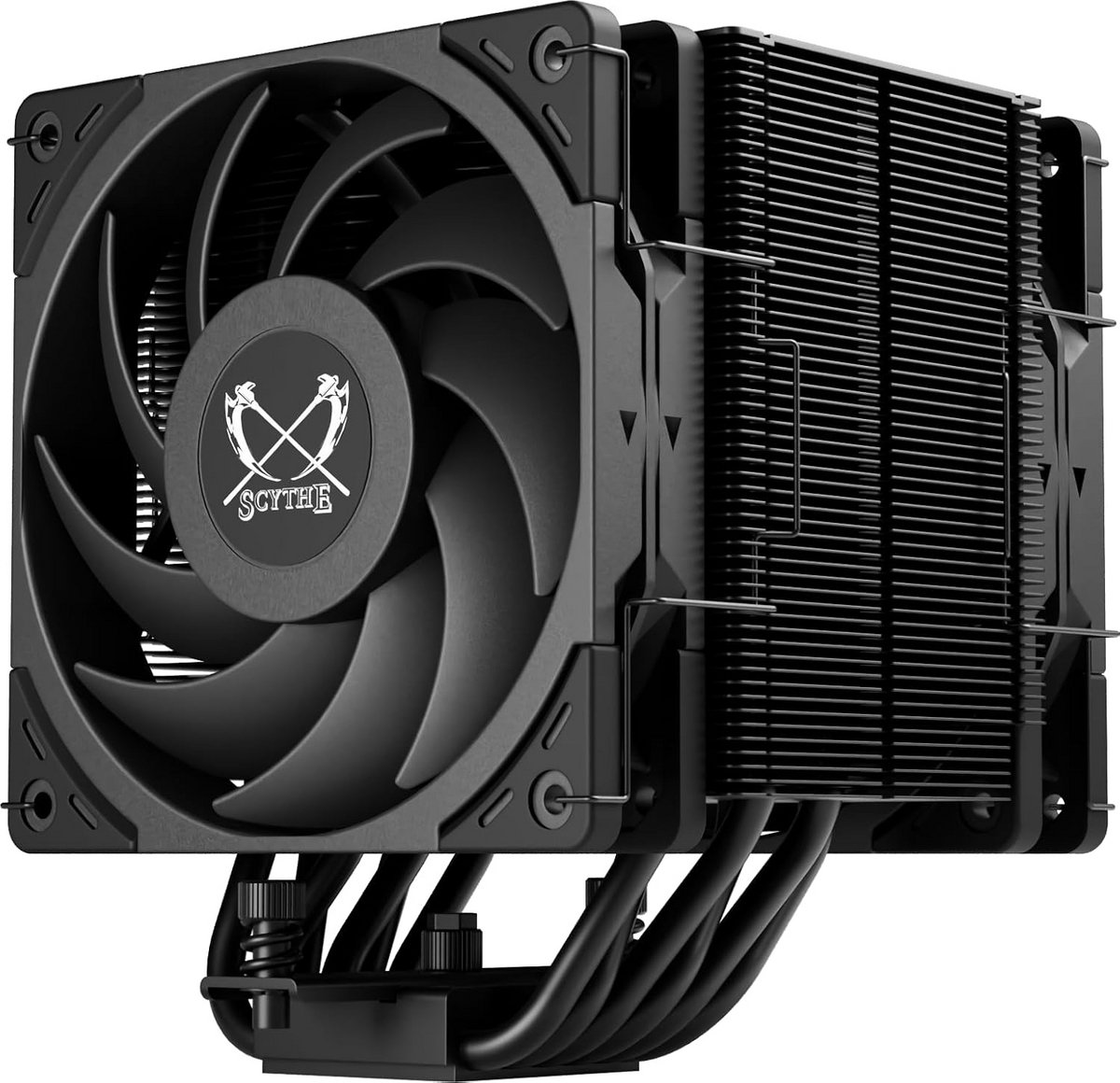Krachtige Single Tower CPU Koeler Zwart Dual Fan - Hoge Prestaties PC Koeling