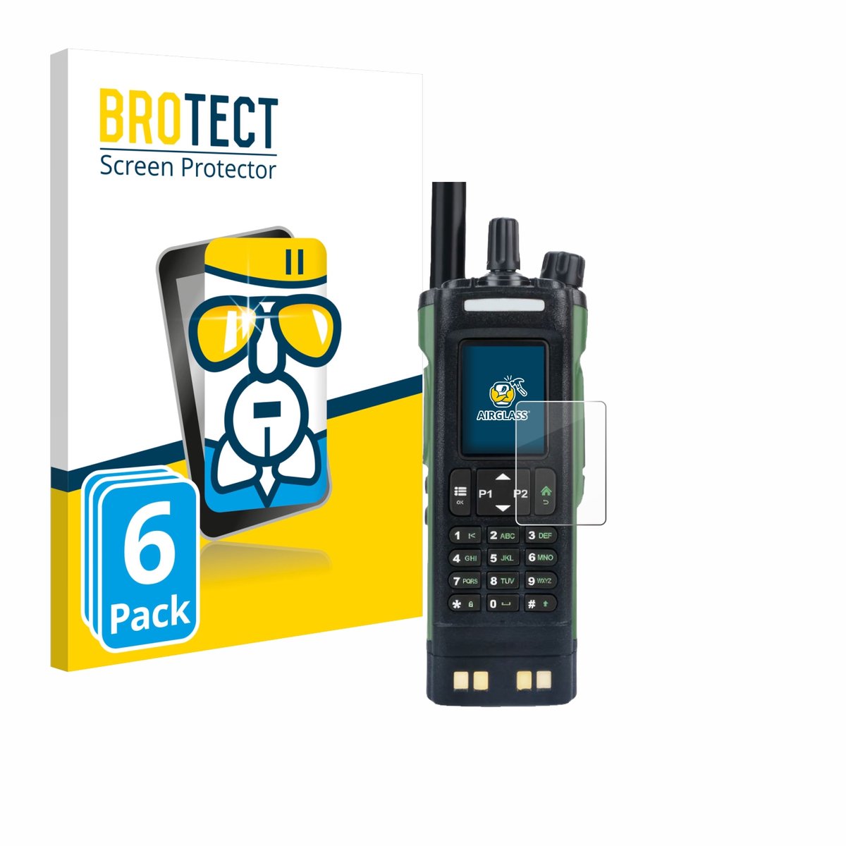Screenprotector 6 Stuks voor Baofeng DM-32 Beschermglas transparant