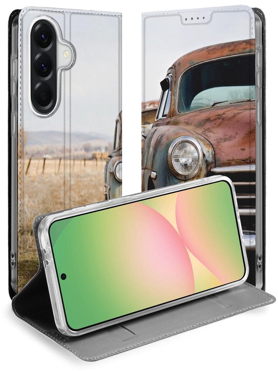 Samsung Galaxy A57 Book Case Vintage Auto