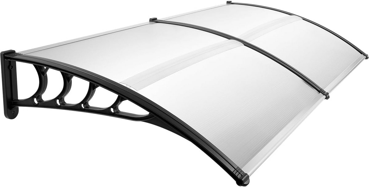 Grote Boog Luifel voor Deur en Raam - Transparant Overkapping 200x90 cm