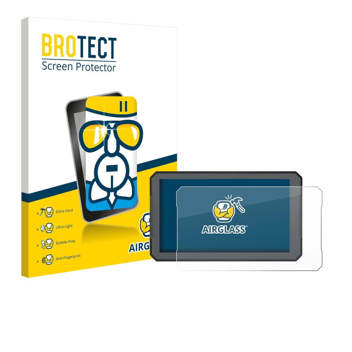 Screenprotector voor BOUWOIMA Motorrad Carplay 7" Beschermglas transparant