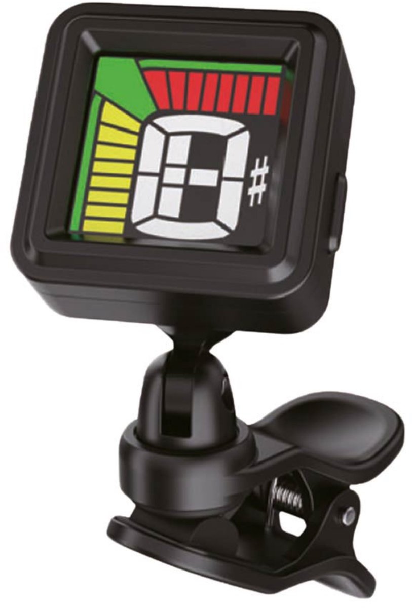 Boston BTU-350 chromatische clip tuner met full color display 440Hz B0 tot B7