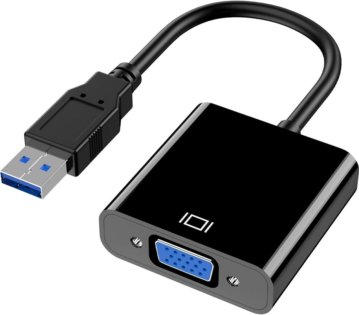 USB naar VGA Adapter - HD Video Converter voor Laptop en PC