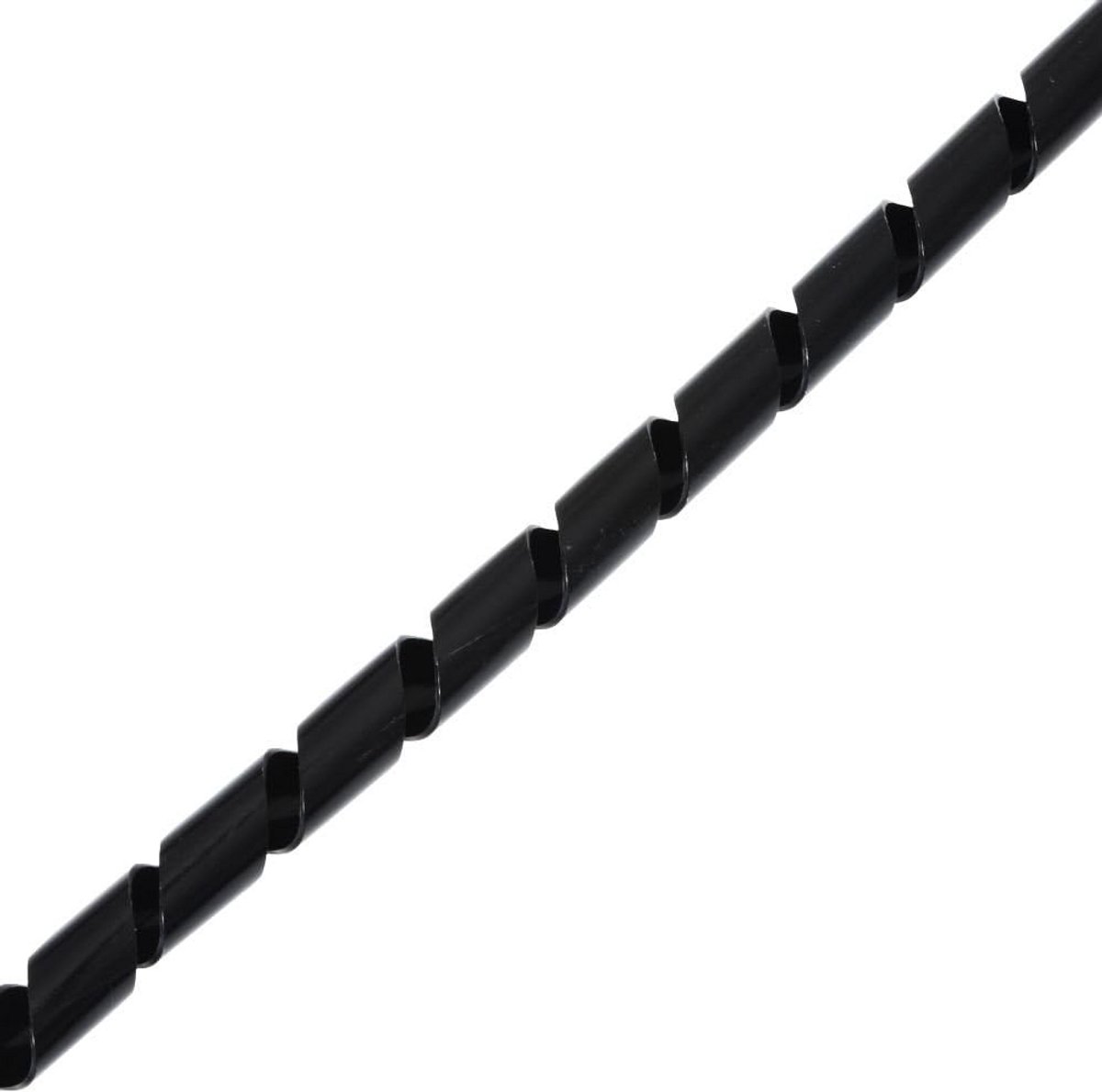 Zwarte Spiraalkabelslang voor Kabelmanagement tot 60 mm Doorsnede, 10 Meter