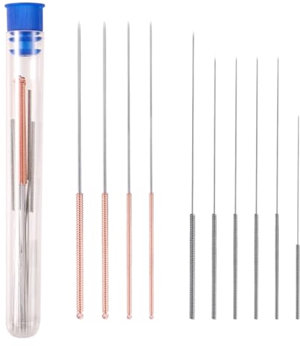 Reinigingsset voor 3D Printer Nozzles - 20 Roestvrij Stalen Reinigingsnaalden in 10 Maten - Geschikt voor Diverse 3D Printers