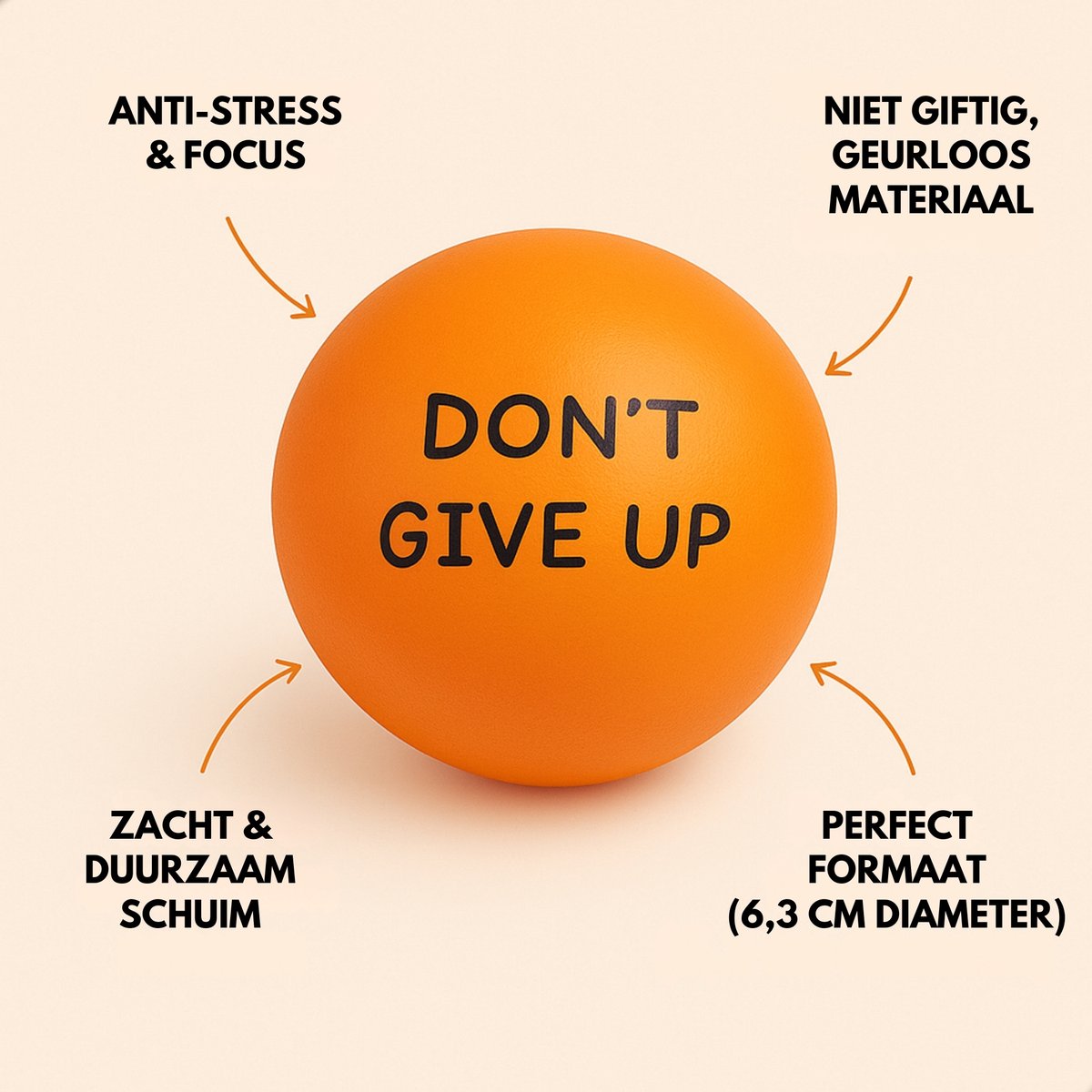 Boncy® Motiverende Stressballen - Stressbal Fidget Toys - Uitdeelcadeautjes Volwassenen Kinderen & Peuters - Handtrainer Grip Trainer Stress Bal - Figet Knijpbal voor hand - Traktatie Speelgoed Stresbal - Uitdeel Cadeautjes Kind - Handknijper Ball — afbeelding 4