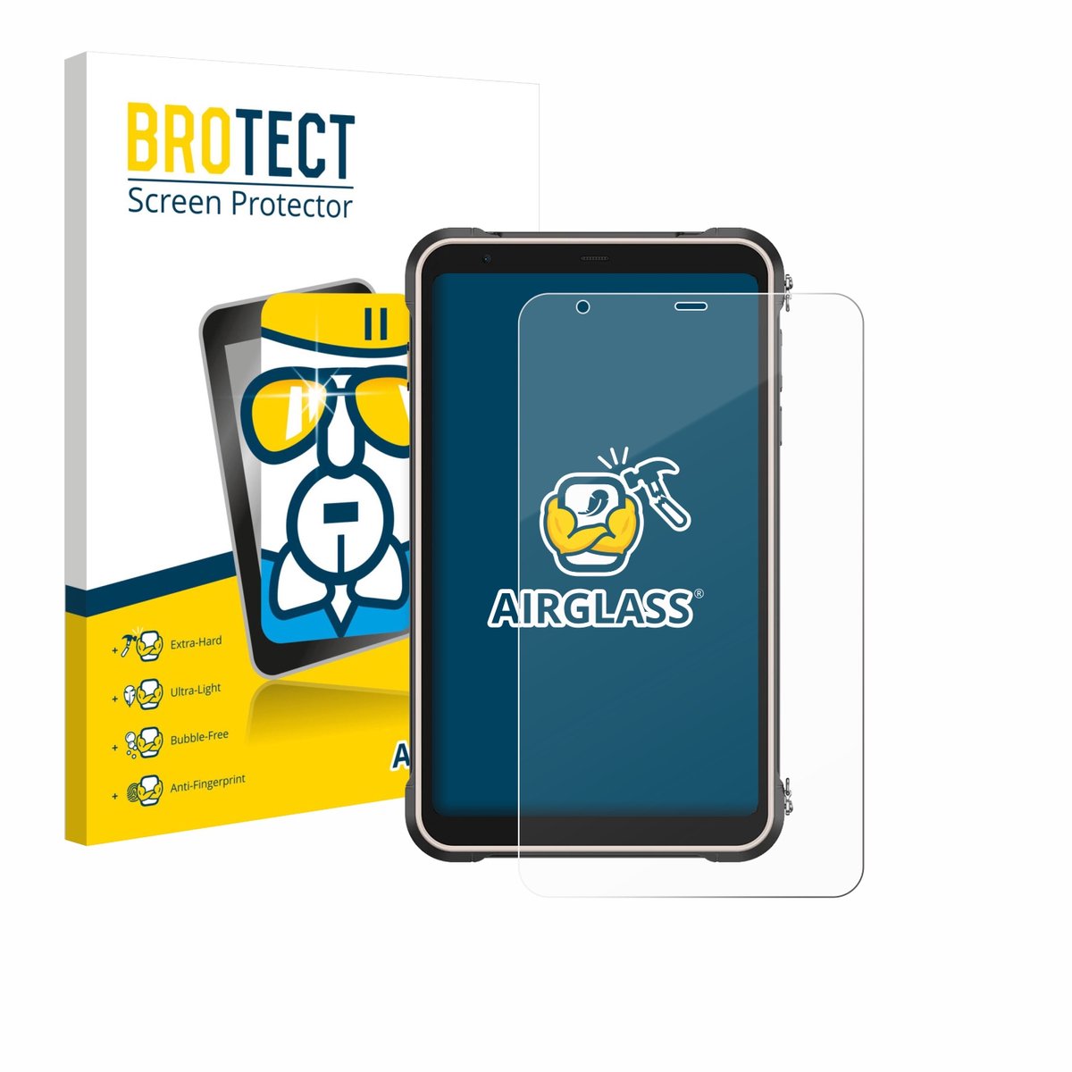 Screenprotector voor Ulefone RugKing Pad Pro Beschermglas transparant