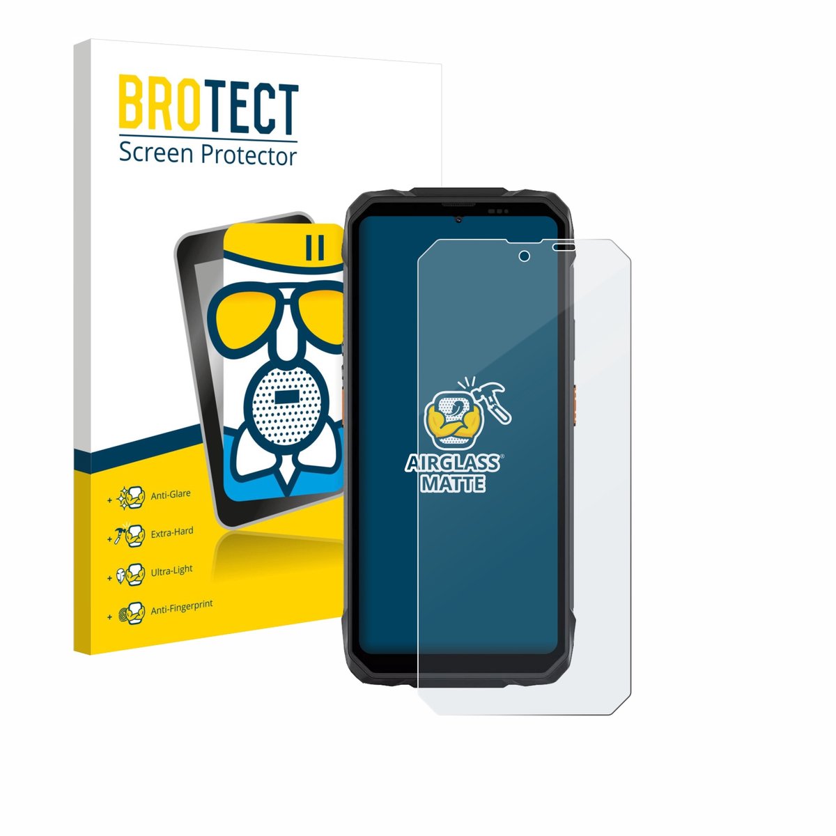 BROTECT - Screenprotector voor Blackview Rock 1 - Folie Beschermfolie Beschermglas matte