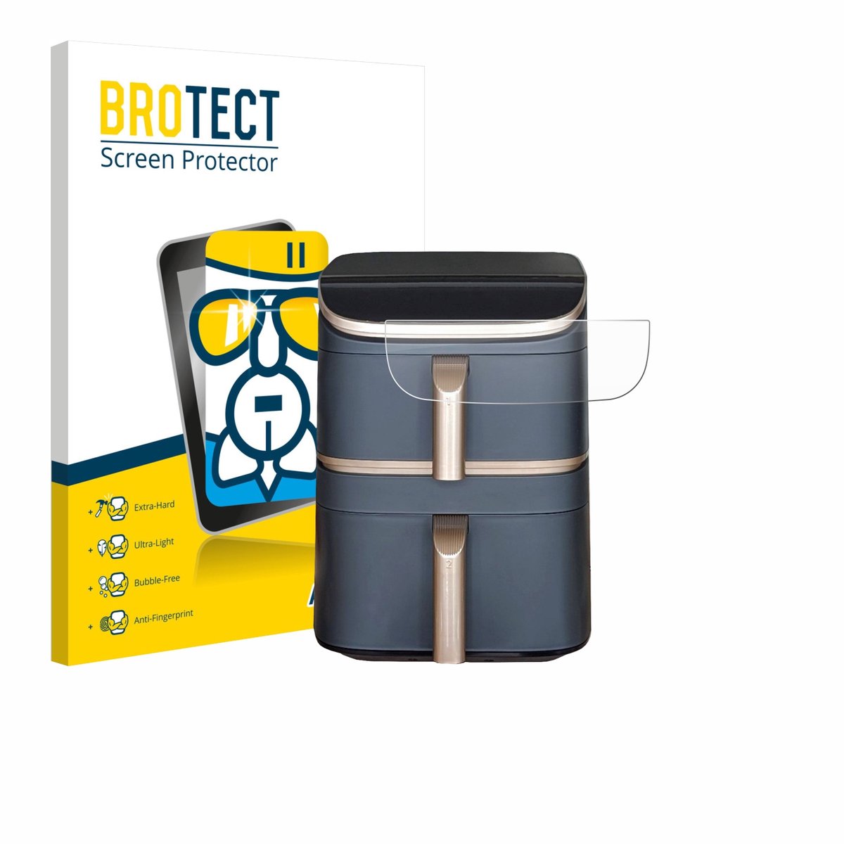 Screenprotector voor Cosori Turbo Tower Pro Beschermglas transparant