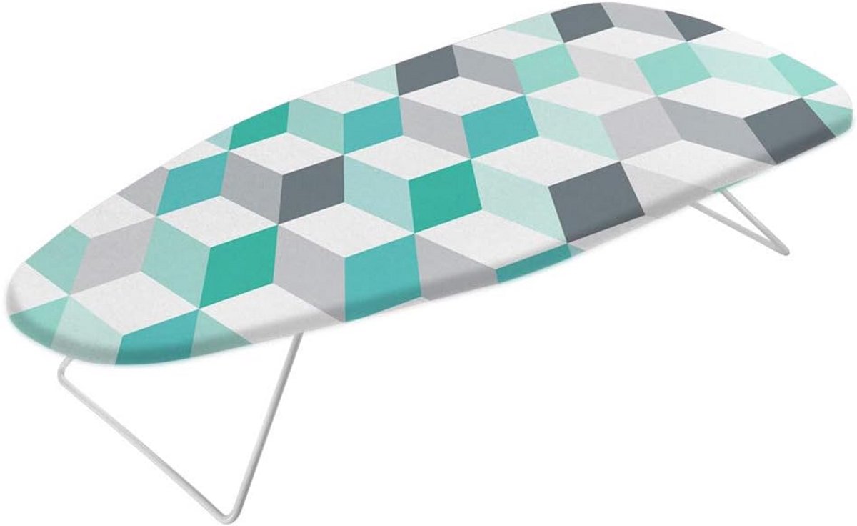 Inklapbare Strijkplank Tafelmodel 75x34 cm - Compact Strijkblad met Stevige Haken