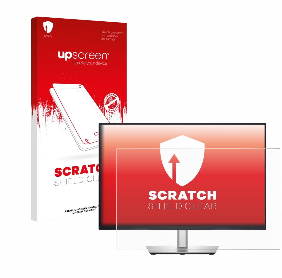 upscreen - Screenprotector voor Dell Pro 24 Plus P2425 - Folie Beschermfolie transparant
