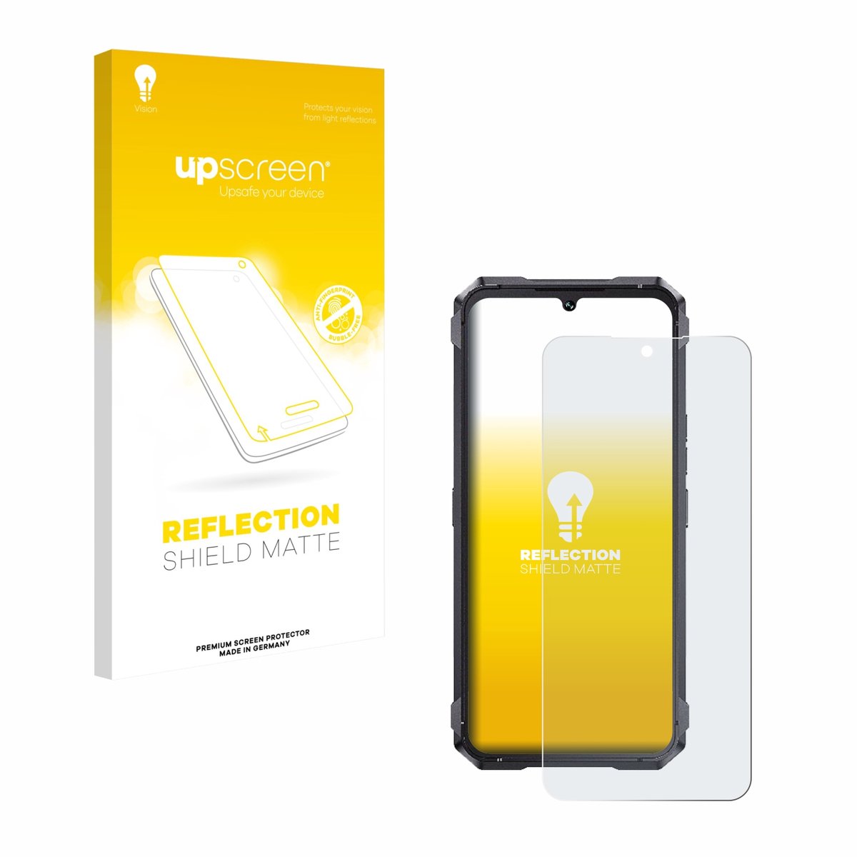 upscreen - Screenprotector voor Cubot King Kong 11 - Folie Beschermfolie anti glare matte