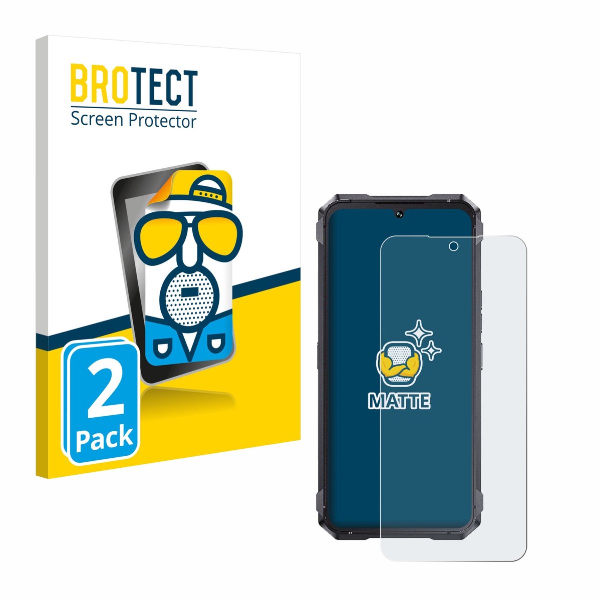 BROTECT - Screenprotector voor Cubot King Kong 11 - Folie Beschermfolie matte 2 Stuks