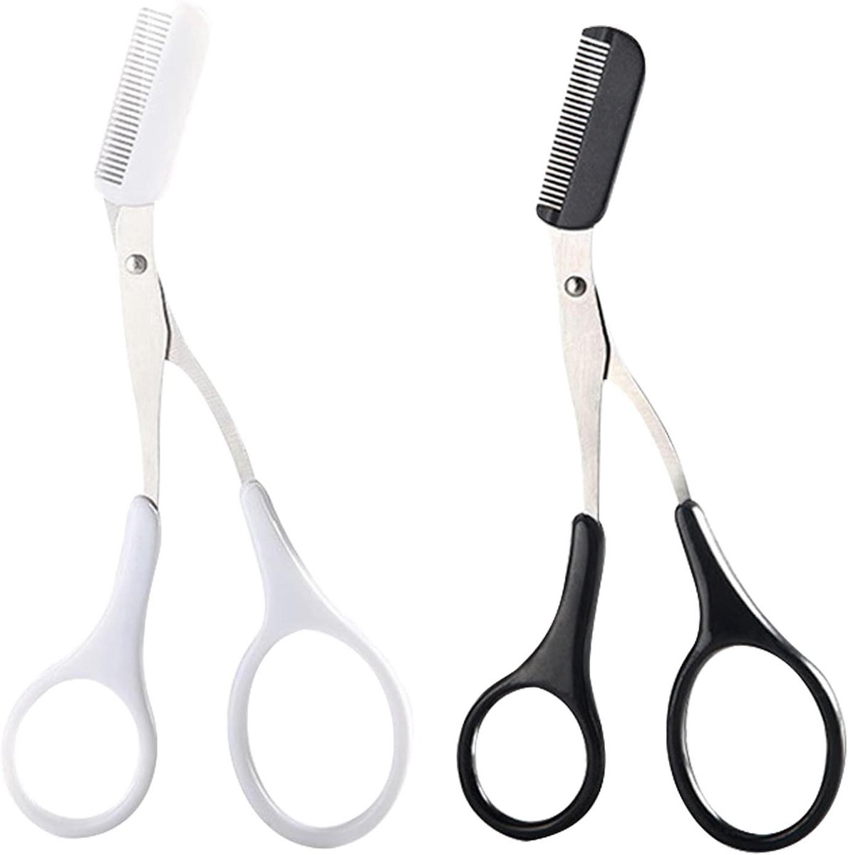 Wenkbrauwvormschaarset met precisietrimmer en kam - Haarverzorging en vorming