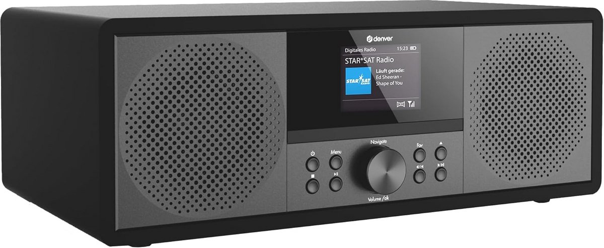 Internetradio met DAB+ FM CD-speler Bluetooth AUX USB Zwart