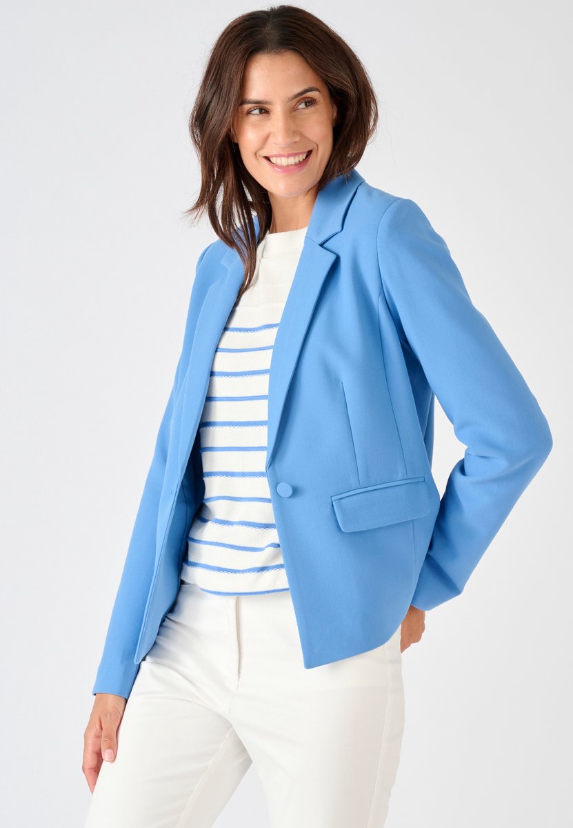 Damart - Colbert soepelvallend - Dames - Blauw - 38