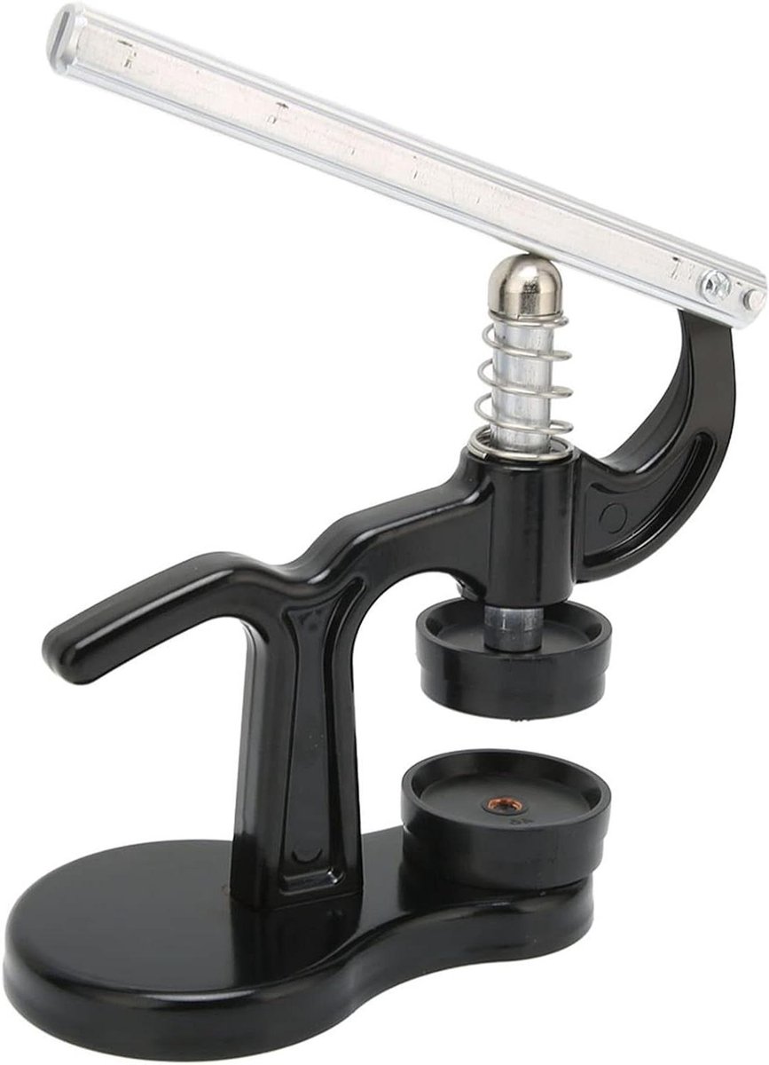 Back Case Cover Press Closer Horloge Reparatie Tool met 12 Matrijzen Zwart - Standaardformaat