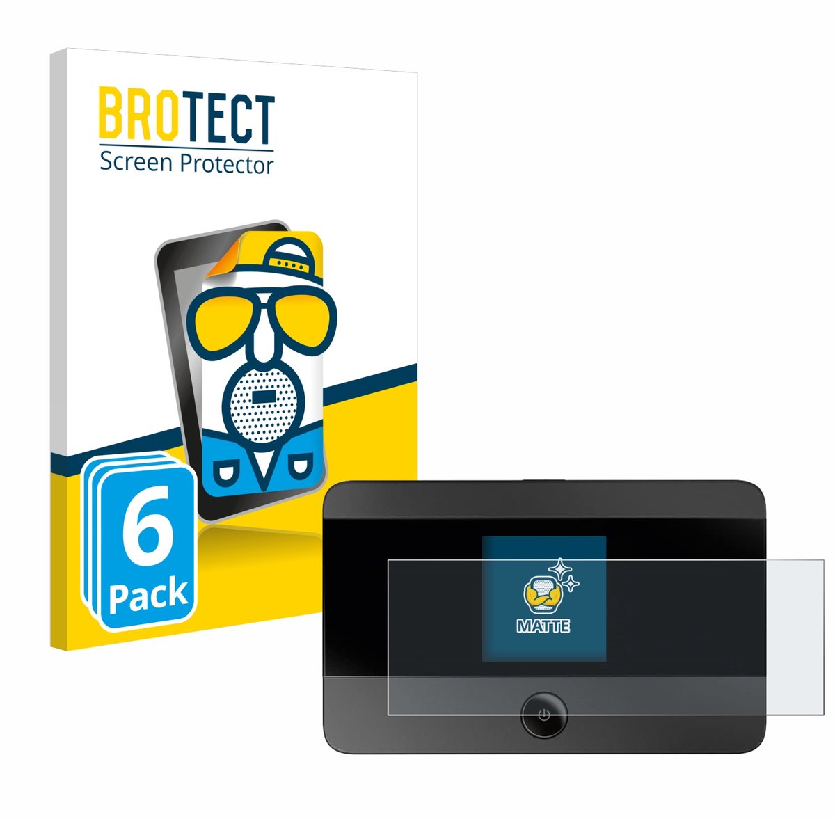 BROTECT - Screenprotector voor TP-Link M7350 - Folie Beschermfolie matte 6 Stuks