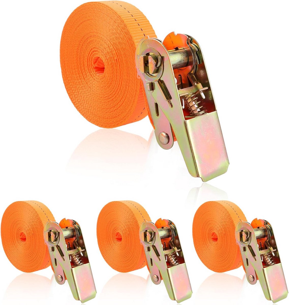 Set van 4 Spanbanden voor Vastzetten en Bevestigen