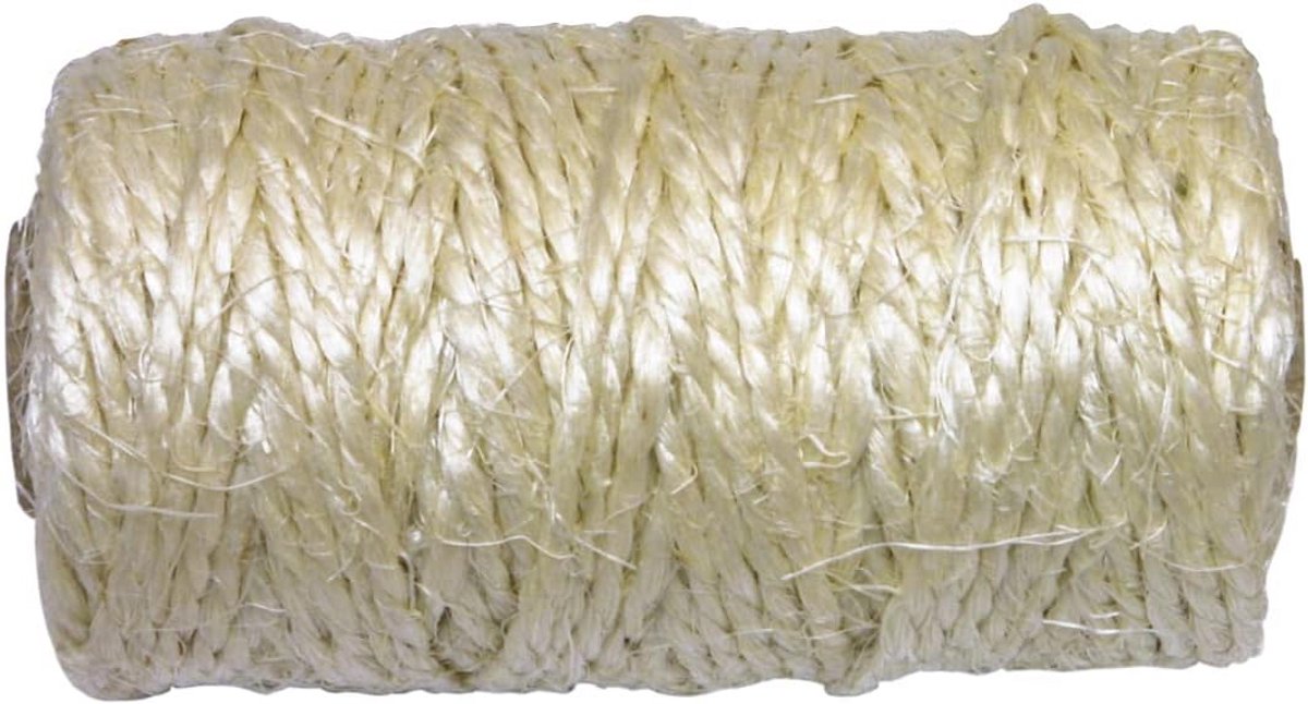 Natuurlijk Sisaltouw, 2,7 mm dik, multifunctioneel voor knutselen, tuin en kattenkrabpaal