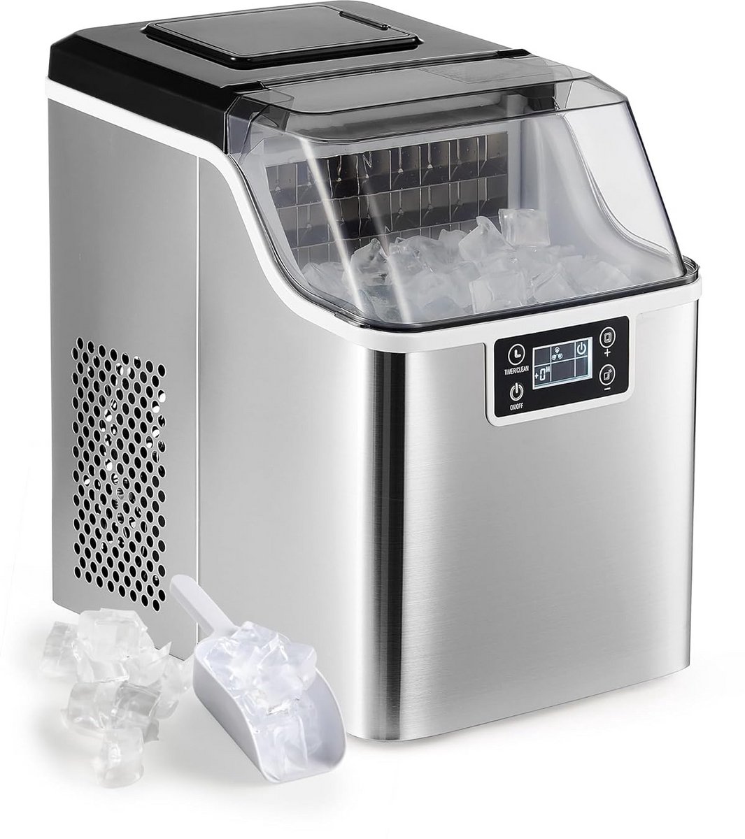 IJsblokjesmachine RVS 22 kg/24u met Zelfreiniging - Compact Tafelmodel
