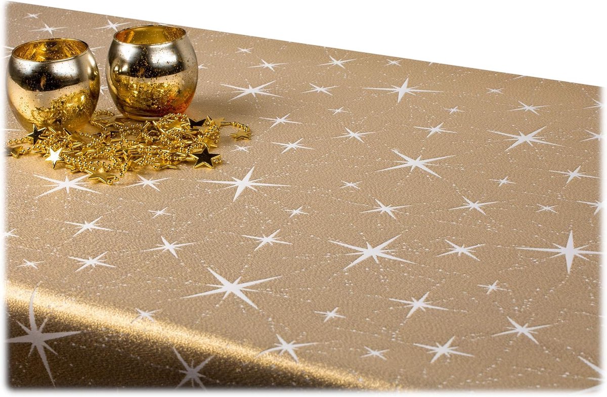Elegante Kersttafelkleed Dubbelzijdig Vlek- en Vuilafstotend Polyester