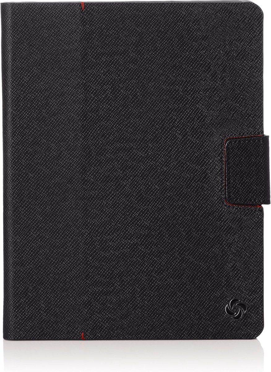 Leren Portfolio Tas met iPad/Tablet Vak en Magnetische Sluiting - Zwart