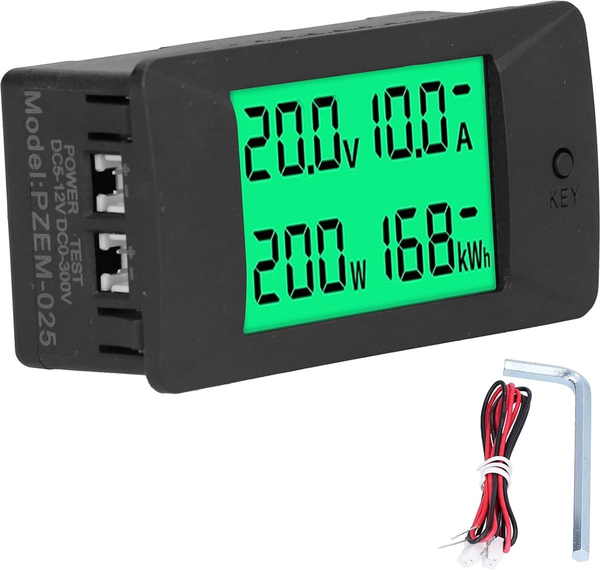 Energiedisplay Paneel - Wattmeter Tester - Stroom Verbruik Meten - LCD Digitaal Display - DC 5-12V