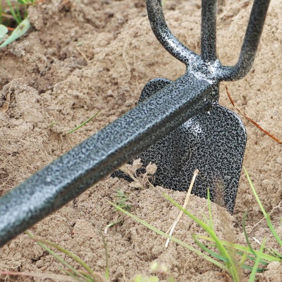 Set van 2 Dubbele Schoffel en Hark - Robuust Tuingereedschap voor Onkruid en Bodembedekking — afbeelding 4