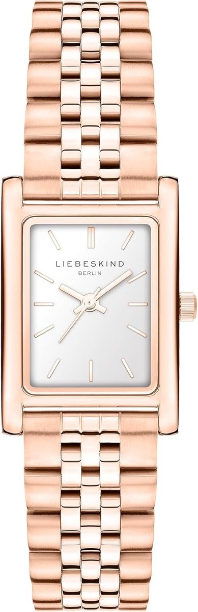 Dames Horloge - Polshorloge Accessoire - Dagelijks Gebruik - Verstelbare Stalen Band - Rechthoekige Kast - Roségoud
