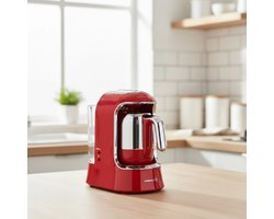 Korkmaz Aqua A862 - Turkse koffiezetapparaat - Volautomatisch - Rood - 700W