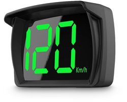 Head-up display, geschikt voor auto's, snelheidsweergave met groot lettertype, eenvoudig te installeren, weergave in km/u (kilometers per uur).