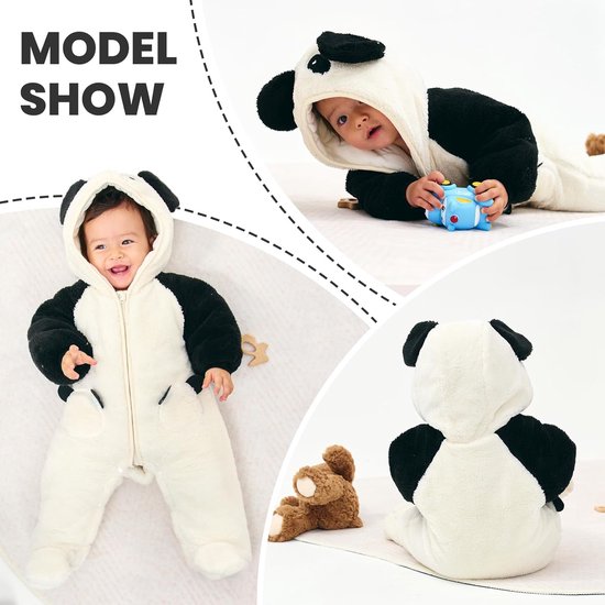 Warm Fleece Sneeuwpak voor Baby Jongens en Meisjes 0-12 Maanden — afbeelding 4