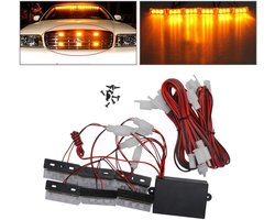 Noodverlichting Amber - Waarschuwingslampje LED - Voertuig Veiligheid - Waterdicht Ontwerp - 12 Volt - Amber