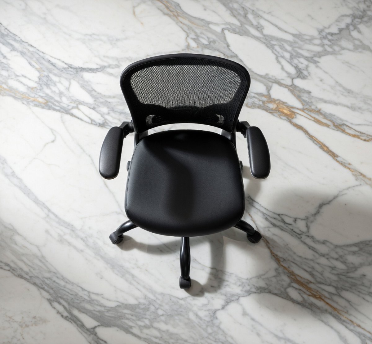 ErgoFlex Pro Ergonomische Bureaustoel - Kantoorstoel met Lendensteun & Opfalbare Armleuningen - Robuuste Mesh - Comfortabele Werkstoel voor Thuis & Kantoor - Zwart-Casa Serena – Afmetingen op aanvr...
