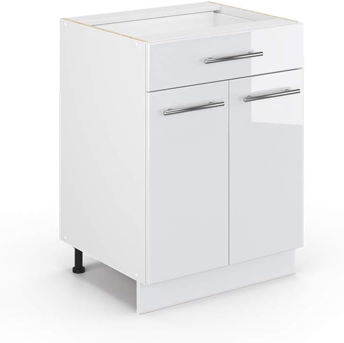 Hoogglans Witte Onderbouwkast Keukenmodule 60 cm