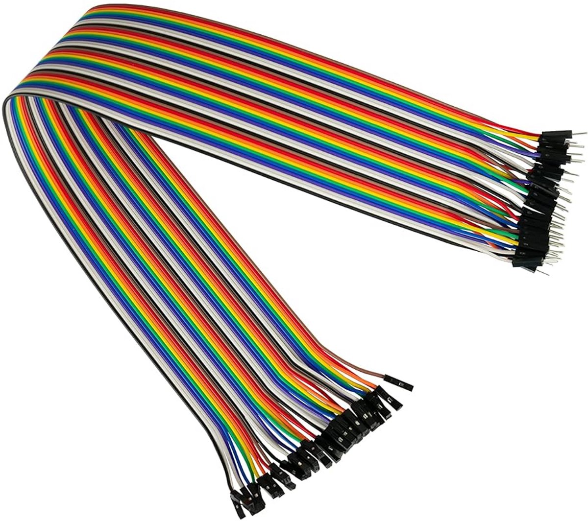 40-Pins Jumperkabels Man-Vrouw (Stekker op Bus) voor Arduino en Raspberry Pi - 40 cm