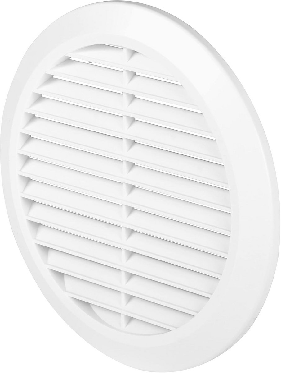 Ventilatierooster Rond Ø 100 tot 150 mm met Insectengaas en Verstelbare Luchtkanaalgrootte