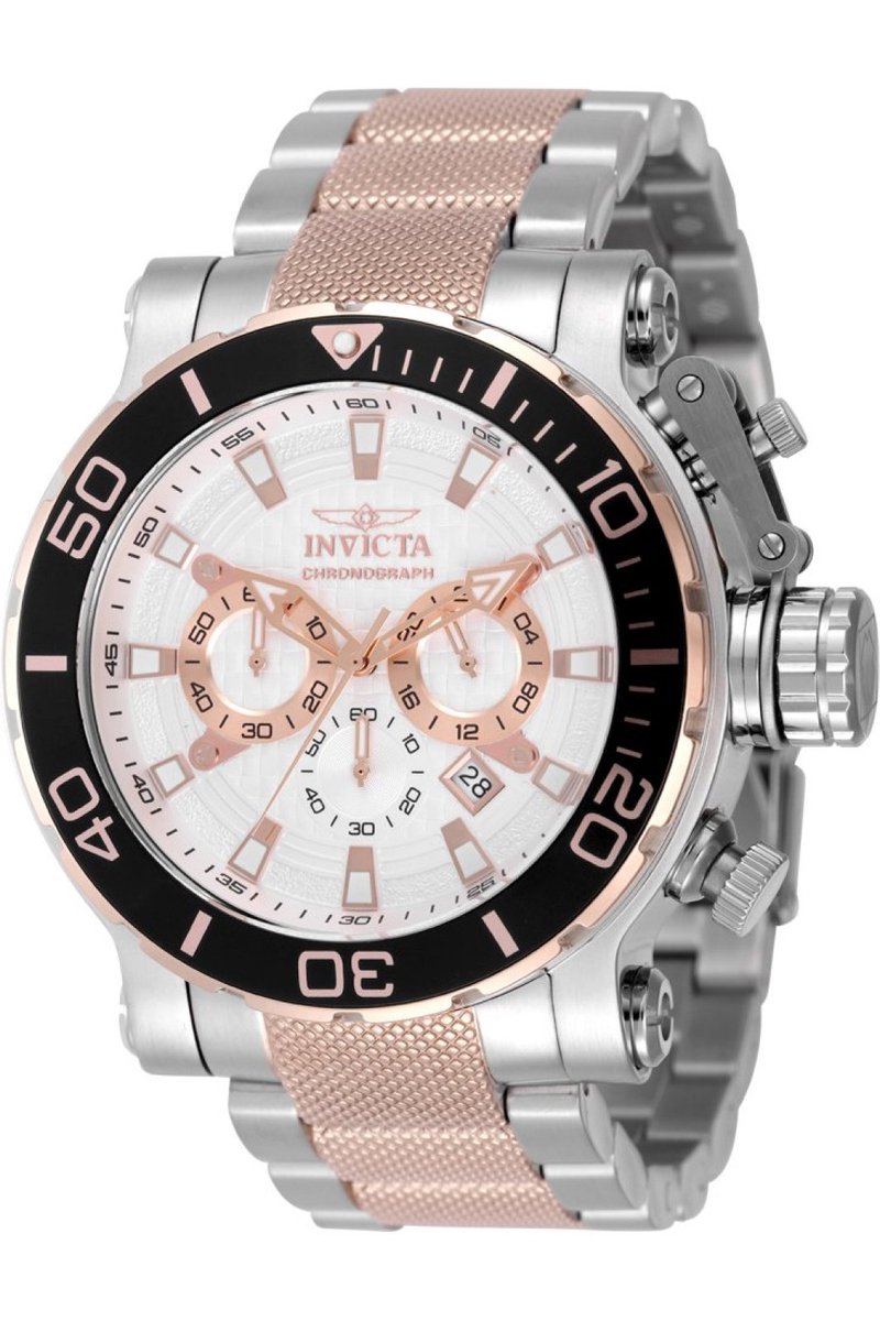 Invicta Coalition Forces 50232 Heren Horloge - Waterdicht - Analoog - Quartz Uurwerk - Roestvrij Staal met zilveren Wijzerplaat - 52mm