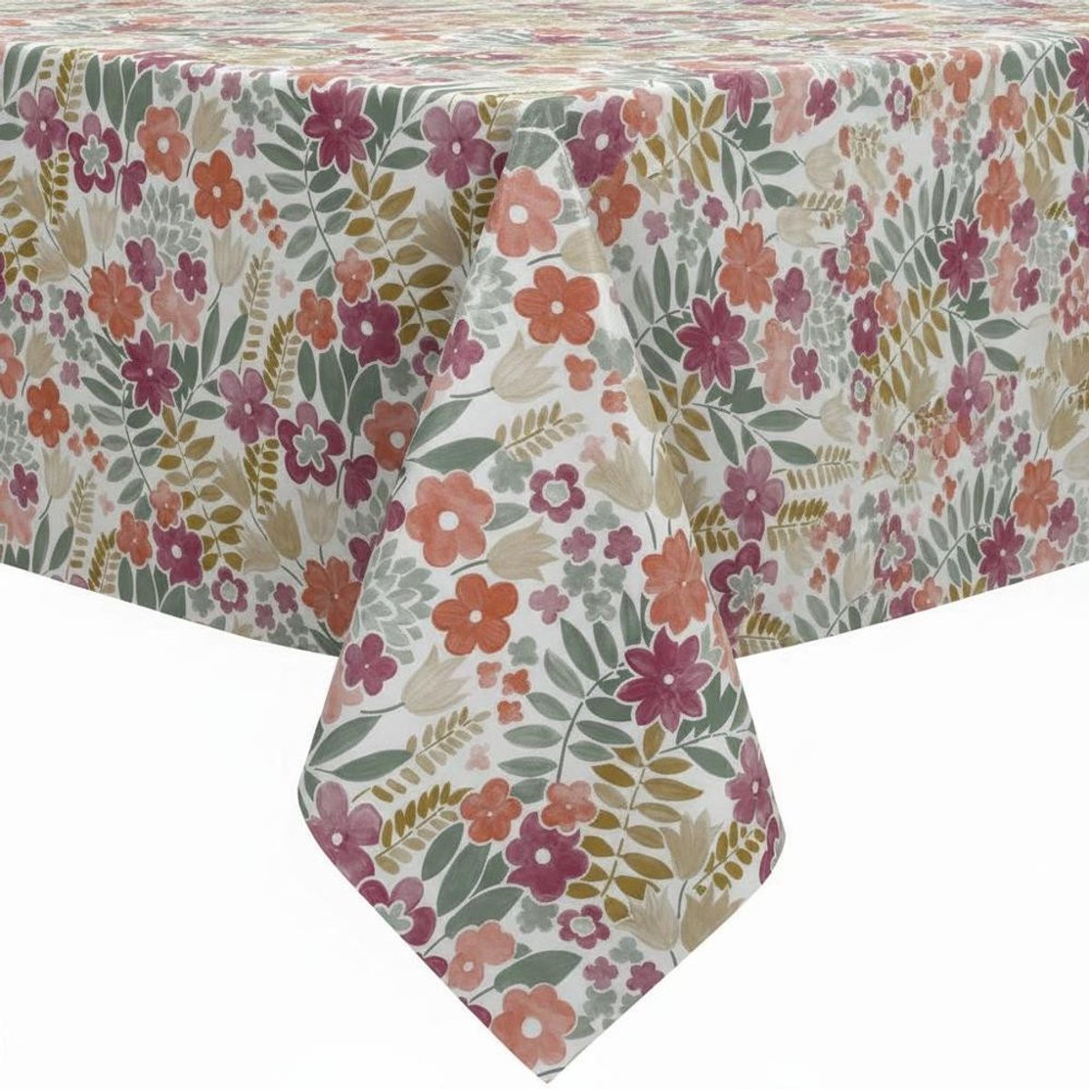 Protecttable - Tafelzeil Bloemenveld Paars 140x320cm - Tafelkleed Afwasbaar - Kunststof